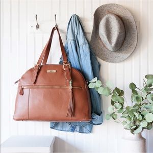 Lily Jade Rosie Camel & Gold diaper bag